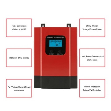Контроллер заряда солнечного контроллера MPPT 60A