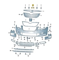 фото thumb №4, Заглушка крепления защита поперечина передний superb 3