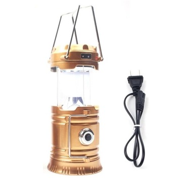 LAMPKA LAMPA SOLARNA KEMPINGOWA 230V USB PANEL.