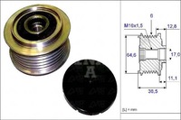 фото thumb №2, Ina535 0201 10 колесо ременное генератора vw