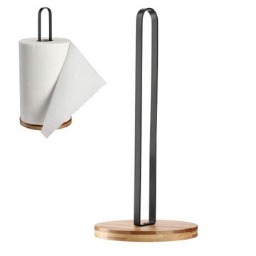 STOJAK NA RĘCZNIK PAPIEROWY METALOWY CZARNY