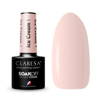 CLARESA МОРОЖЕНОЕ ГИБРИДНЫЙ ЛАК ДЛЯ НОГТЕЙ №1 ПЕРСИК