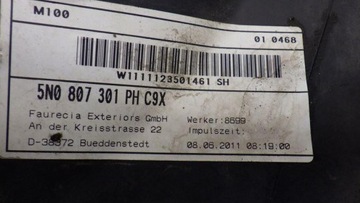 фото thumb №10, Накладка бампера зад 4 pdc vw tiguan i 5n0807301ph