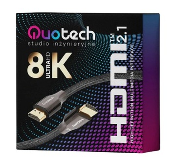 HDMI 2.1 8K Сверхскоростной кабель QUOTECH 0,5м