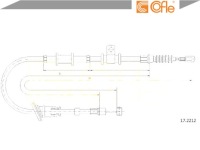 фото thumb №2, Cofle трос тормоза ручного mitsubishi space star