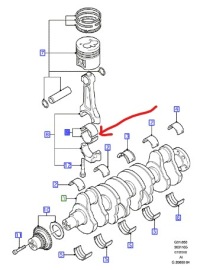 фото thumb №1, Вкладиш шатуна дизель ford mondeo mk3 transit
