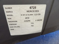 фото thumb №8, Mercedes w207 бампер задній  купе lak. 792