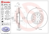 фото thumb №3, Гальмівні диски гальмівні колодки перед brembo vw scirocco iii