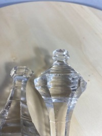 Старые стеклянные кристаллы 3шт