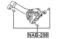 фото thumb №2, Febest сайлентблок подушки безопасности дифференциал nissan pathfinder r51m