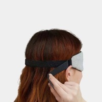 Маска для сна 3D PREMIUM, затемняющая, эргономичная, серая
