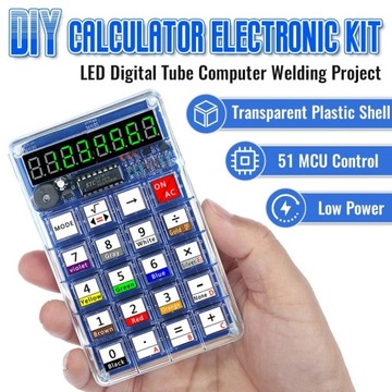 Kalkulator 7-cyfr do lutowania z obudową diy kit