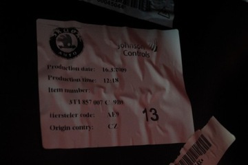 фото thumb №9, Панель консоль капот подушка безопасности eu 3t1857007c skoda superb 2 ii 08-13