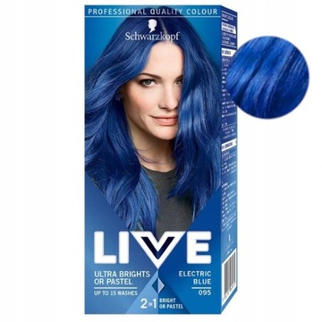 SCHWARZKOPF LIVE КРАСКА ДЛЯ ВОЛОС Ultra Brights 095 синий электрик