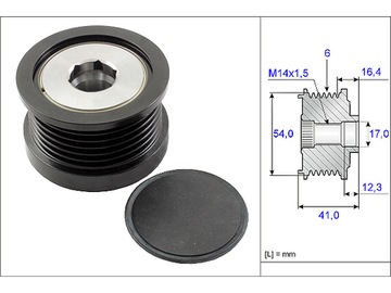 фото thumb №2, Сцепление генератора ina do fiat tipo 1.6