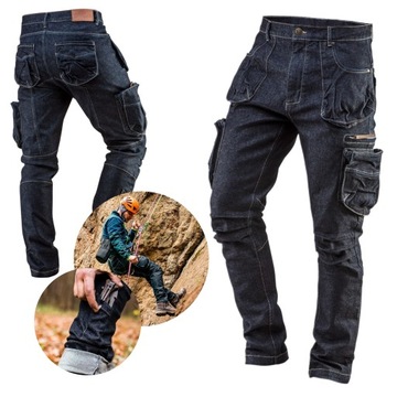 Рабочие брюки NEO JEANS, размер XL/54 DENIM, длина до талии.