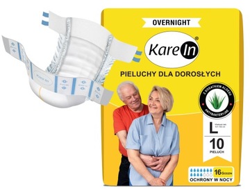 ПОДГУЗНИКИ ДЛЯ ВЗРОСЛЫХ KAREIN NORNIGHT L 10 ШТ.