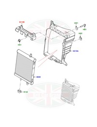 фото thumb №3, Кронштейн кронштейн радиатора воздуха левая land rover defender lr188924