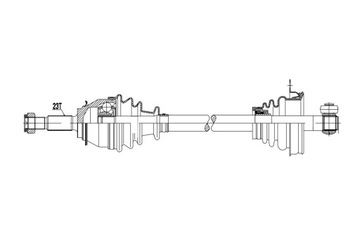 фото thumb №2, Полуось левая dacia logan 1.2 2014- sandero 14-