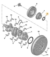 фото thumb №6, Ущільнювач вала 1.5 ehdi 2018- citroen peugeot ford toyota 9820961080 org