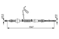 фото thumb №1, Bosch трос гальма ручного ford transit transit