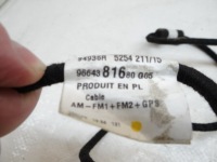 фото thumb №5, Peugeot 3008 i электропроводка шланг радио 9664381680