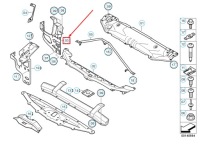 Bmw 5 e60 передний панель правый  кронштейн радиатора 51647163484 оригинальный Недорого, фото thumb