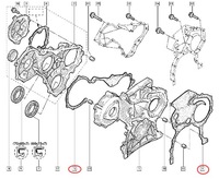 фото thumb №6, Прокладка розподільного валу 2.2 2.5 dci master ii kpl oryg