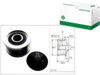 Купить Ina535 0046 10 шкив генератора hyundai, фото thumb