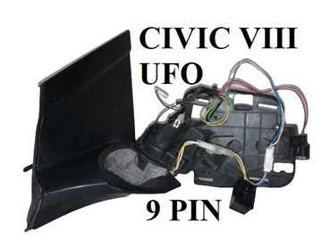 фото thumb №1, Honda civic viii 06- ufo 9 pin лівий каркас дзеркало - європа