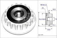 фото thumb №2, Колесо ременное генератора vw кондиционера ina