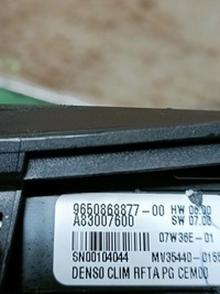 фото thumb №6, Блок управления кондиционера citroen c4 picasso 9650868877