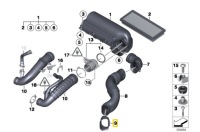 Купить Mini r55 r56 r57 r58 труба шланг воздуха 2753073 оригинальный номер, фото thumb