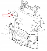 Накладка фара задняя правая renault gama t 13- Цена, фото thumb