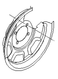 фото thumb №1, Защита диск задняя правая hyundai i30 2012-2017