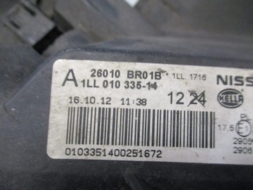 фото thumb №6, Лампа правая левая передняя nissan qashqai i рестайлинг j10 англичанин 26010br01b