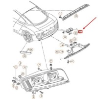 фото thumb №13, Свет номерного знака регистрационный vag volkswagen polo audi r8 оригинальная запчасть