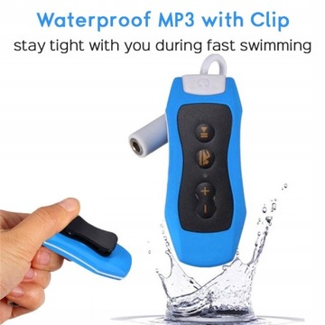 Водонепроницаемый плавательный Mp3-плеер-радио с наушниками