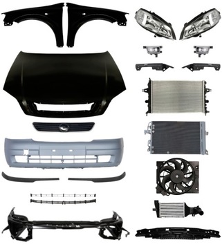 фото thumb №1, Opel astra g 98-09 бампер капот крылья фары радиаторов