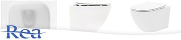Zestaw MISA CARLO Mini Rimless Flat + BIDET CARLO Mini WHITE BIAŁY