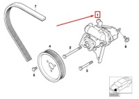 Насос усилителя руля bmw 3 кабриолет  e46 6760034 32416760034оригинальная с Разборки, фото thumb