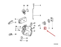 Bmw z3 купе e36 крюк замка дверь передних 51218399245 8399245 Недорого, фото thumb