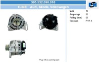 фото thumb №6, Генератор volkswagen 90a генератор bv psh