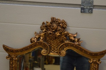 LUSTRO HERBOWE + 6 MEDALIONÓW PORCELANOWYCH BOGATE