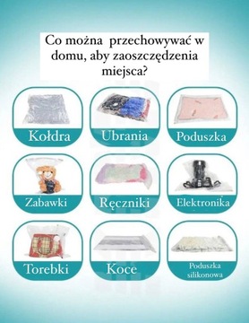 ВАКУУМНЫЙ СУМОК ДЛЯ ОДЕЖДЫ, набор из 10 шт., разные размеры.