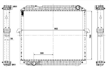 фото thumb №15, Радіаторів двигуна з рама, wys.: 760mm nrf 56072 радіаторів, система