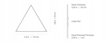 Стартовый комплект Nanoleaf Shapes Mini Triangles с 9 контроллерами световых панелей