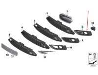 Купити Решітка фара протитуманного bmw f45 f46 oem 51117328682, фото thumb