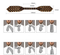 Мужской комплект жаккардовых шалей Ascot, запонки POCKET CHECK, доставка24