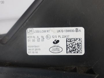 фото thumb №14, Land rover discovery sport l550 рестайлинг 19- лампа полный led low rt левая европа